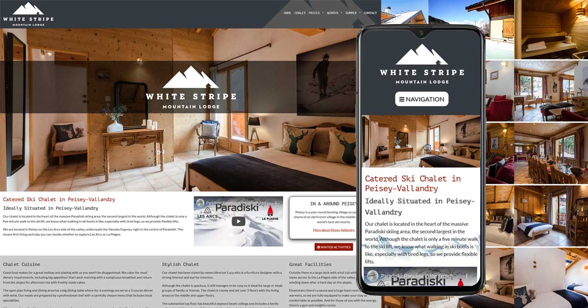 Chalet business website design