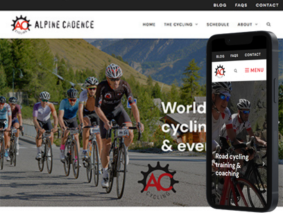 Website design for cycling tours