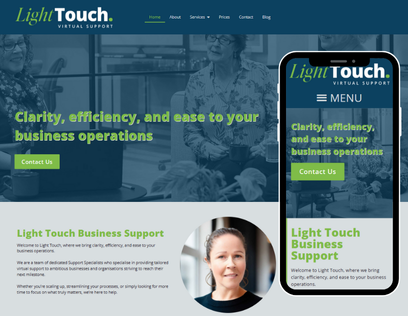 SEO website design for business assistant