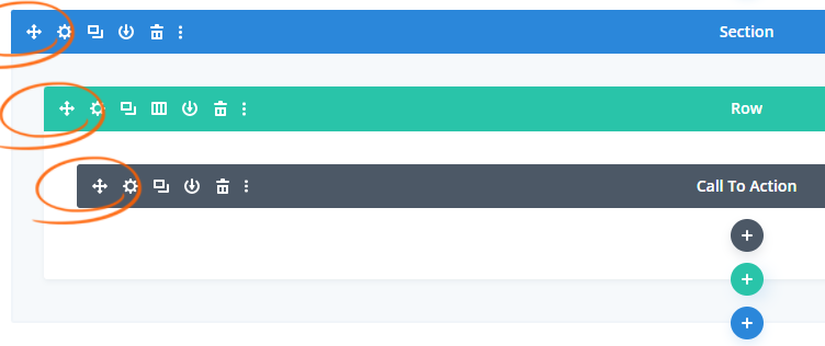 Divi Builder - Move the rows and the modules