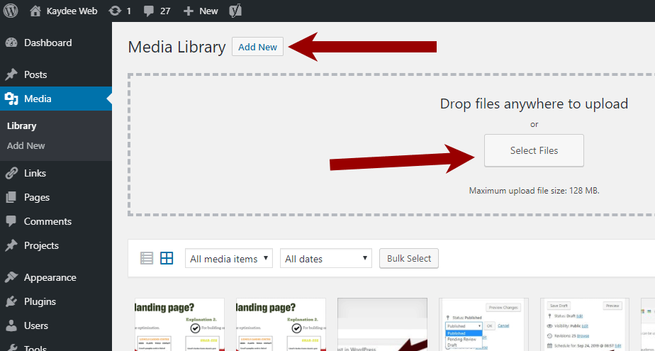 How to upload a PDF to WordPress