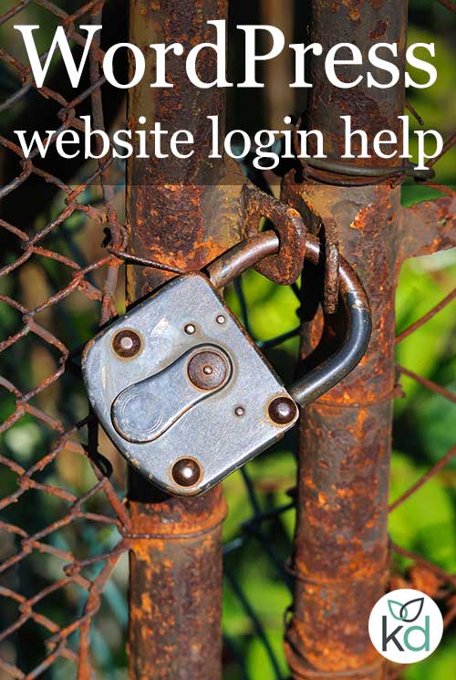 WordPress login help
