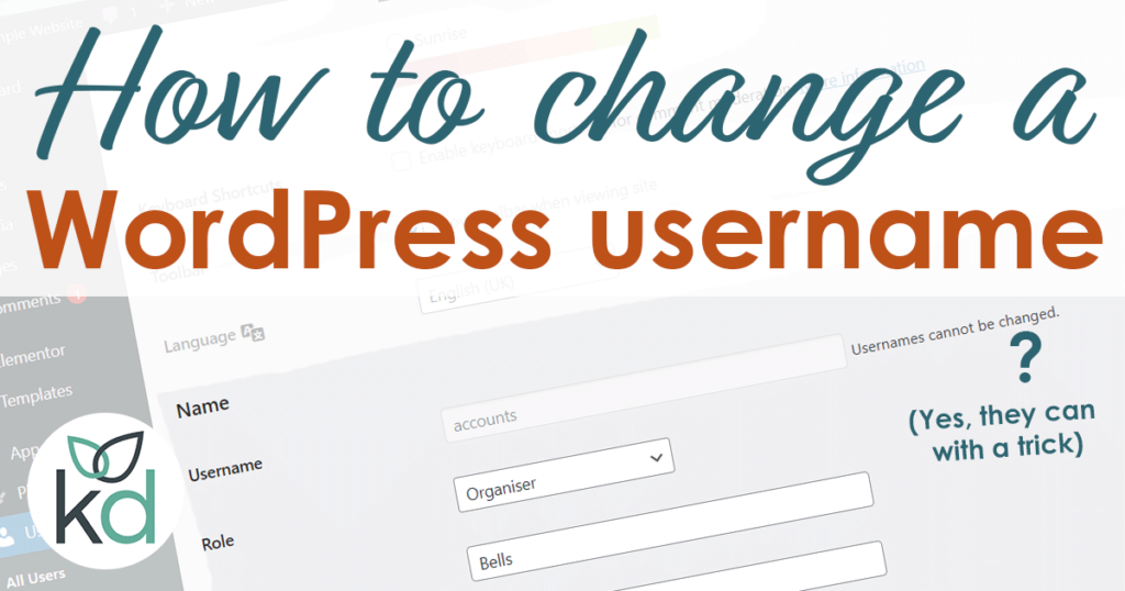 How to change a WordPress username (with a trick)