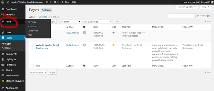How to Add a WordPress Blog Post