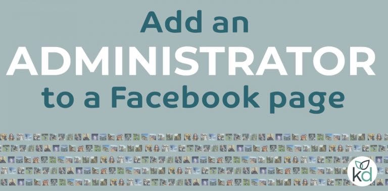 Add an administrator to a Facebook business page