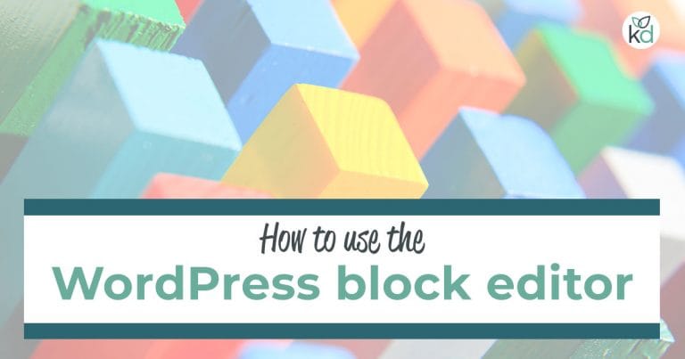 How to use the WordPress block editor