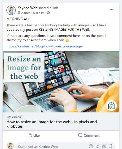 Open Graph Image on Social Media Channels