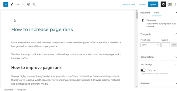 Add a Block in WordPress