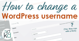 How to change a WordPress username with a trick