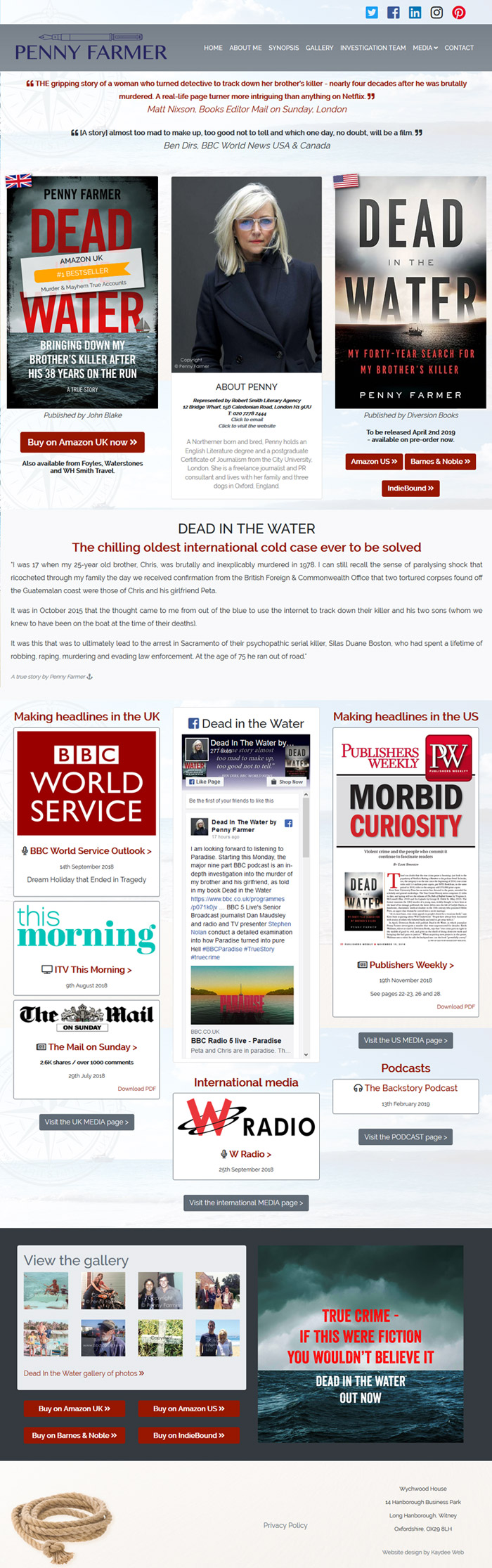 Website Design for an Author