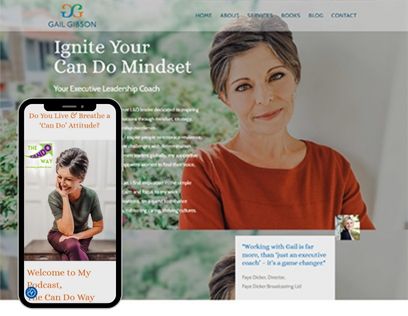 Business Coach Website Design for Gail M Gibson