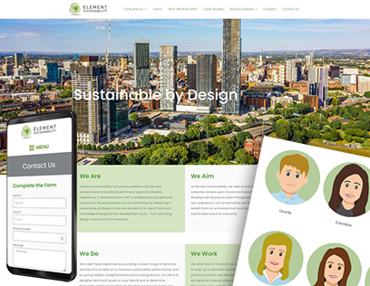 Website design for an environmental consultancy, Chester